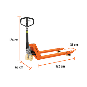 STOKA PATIN CAPACIDAD 3 TONELADAS RUEDAS NYLON TRUPER