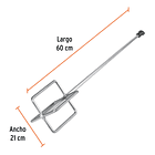 MEZCLADOR DE MASILLA PARA TALADRO LARGO 60cm TRUPER 2