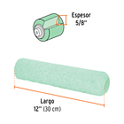 REPUESTO FELPA 5/8” PARA RODILLOS 12” 30cm TRUPER 1