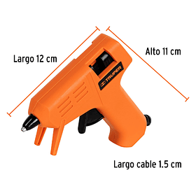 PISTOLA PARA SILICONA 220V 15W PARA BARRAS 5/16” TRUPER