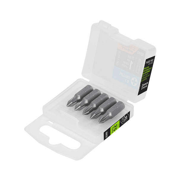 ESTUCHE 5 PUNTA DE CRUZ PH1 LARGO 1” 25mm TRUPER 1