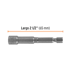 ESTUCHE 5 DADOS MAGNETICOS 3/16” LARGO 2 1/2” 65mm TRUPER 2