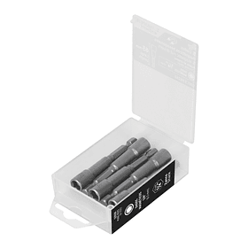 ESTUCHE 5 DADOS MAGNETICOS 1/4” LARGO 2 1/2” 65mm TRUPER