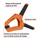 PRENSA DE RESORTE APERTURA 3” 76mm LARGO 6” TRUPER 2