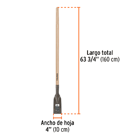 ROMPEDOR PARA RAICES HIELO MANGO MADERA HOJA 10cm TRUPER