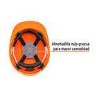 CASCO DE SEGURIDAD AJUSTE RATCHET 20,000V NARANJA TRUPER 2