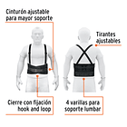 FAJA LUMBAR CON TERCER CINTURON TALLA CH TRUPER 2