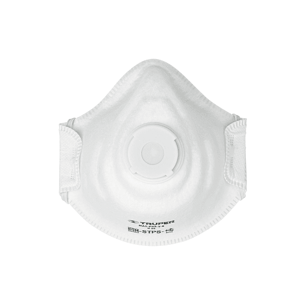 RESPIRADOR DESECHABLE N95 CON VALVULA Y CORREA TRUPER 1