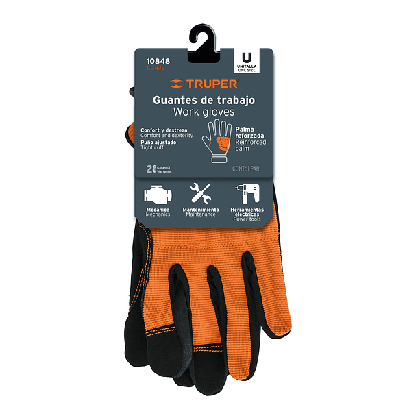 GUANTES USO AUTOMOTRIZ TALLA ESTANDAR TRUPER 4