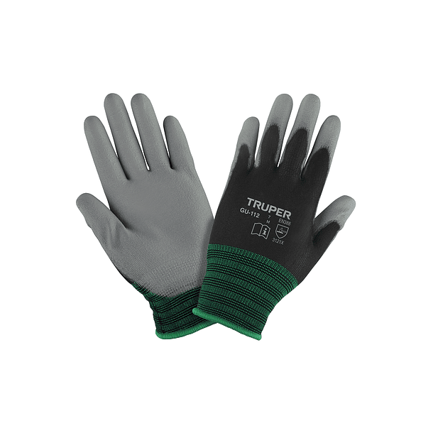 GUANTES TEXTIL RECUBRIMIENTO POLIURETANO TALLA M TRUPER 1