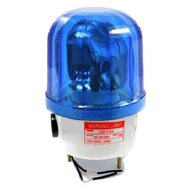 CIRCULINA 24V DC AZUL CON AUDIO O SONIDO 10W IP45 ALTO 16.3 cm
