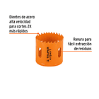 SIERRA COPA BIMETALICA GUIA 7/16” DIAMETRO 2 1/8” TRUPER 2