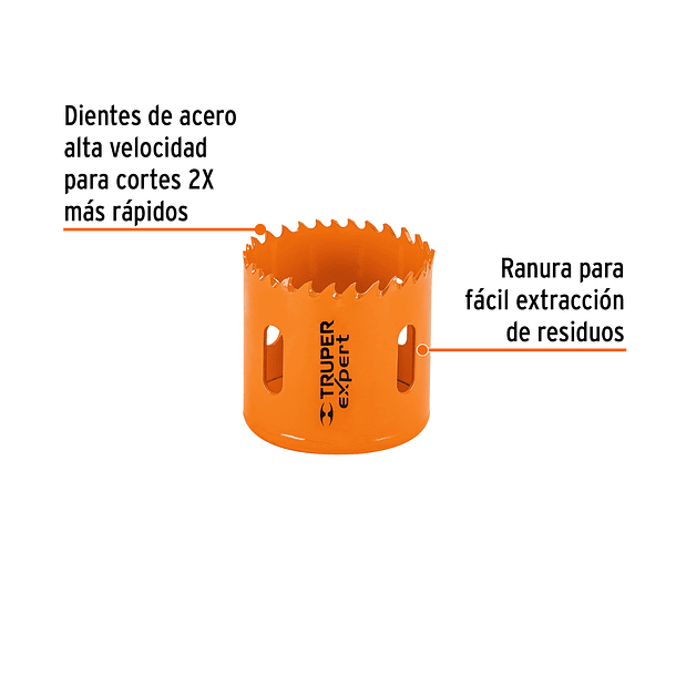 SIERRA COPA BIMETALICA GUIA 7/16” DIAMETRO 2 1/8” TRUPER 2