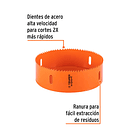 SIERRA COPA BIMETALICA GUIA 7/16” DIAMETRO 6” TRUPER 2