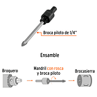 GUIA PARA SIERRA COPA DIAMANTE 3/4” 1 1/8” TRUPER 2