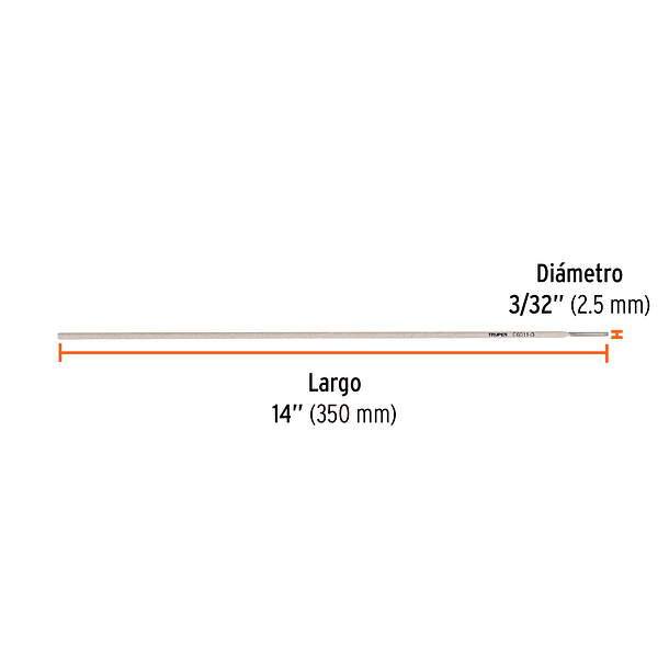 ELECTRODO ALTA PENETRACION 3/32” BOLSA 1KG TRUPER 1