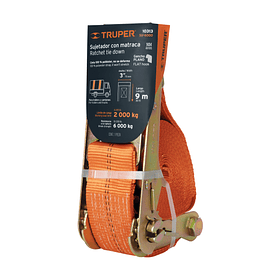 SUJETADOR CON RATCHET CARGA MAXIMA 6,000kg TRUPER
