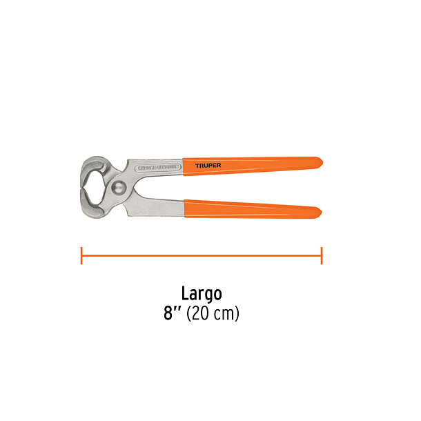TENAZA PARA CARPINTERO LARGO 8” 20cm TRUPER 1