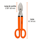 TIJERA HOJALATERO LARGO 16” 41cm TRUPER 1