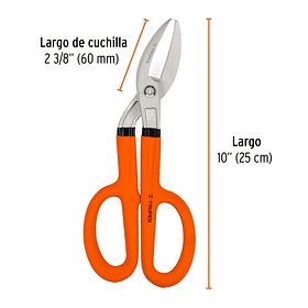 TIJERA PARA HOJALATERO ANGULADA 10” 25cm TRUPER