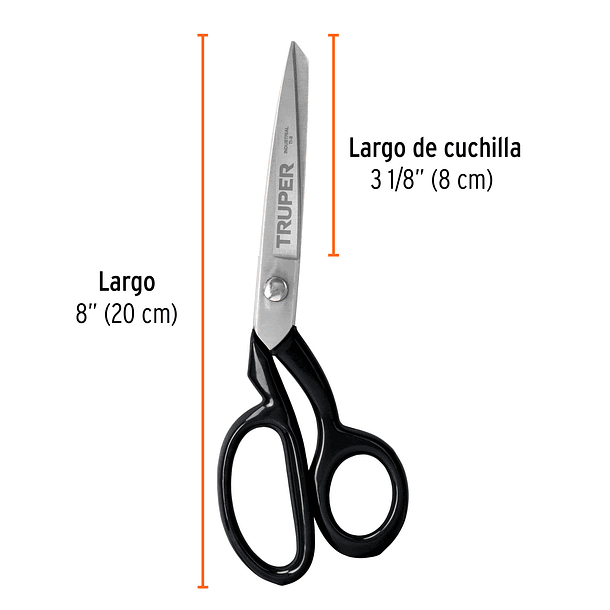 TIJERA INDUSTRIALES LARGO 8” 20cm TRUPER 1
