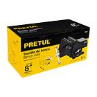 TORNILLO DE BANCO MORDAZA 8” PRETUL 4