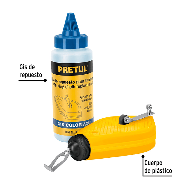 TIRALINEAS GRIS Y AZUL 15 METROS PRETUL 2