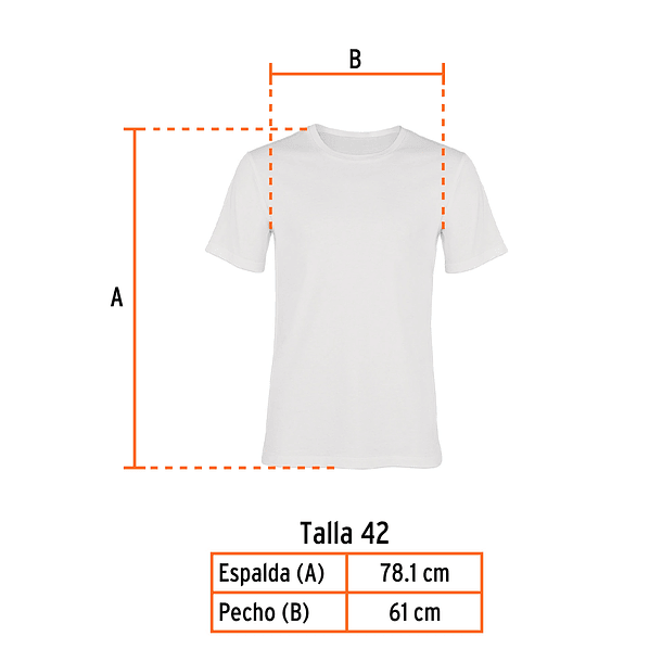 POLO ALGODON COLOR BLANCO PARA CABALLERO TALLA 42 TRUPER 1