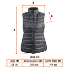 CHALECO DE PLUMAS PARA DAMA GRIS TALLA CH TRUPER 1