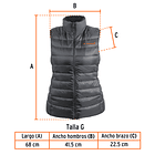 CHALECO DE PLUMAS PARA DAMA GRIS TALLA G TRUPER 1