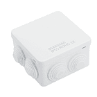 CAJA DE PASO O DERIVACION HERMETICO DE PVC 85X85X50 CON CONO 1