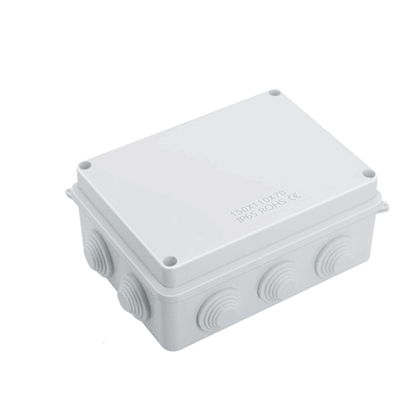 CAJA DE PASO O DERIVACION HERMETICO DE PVC 150X110X70 CON CONO 1