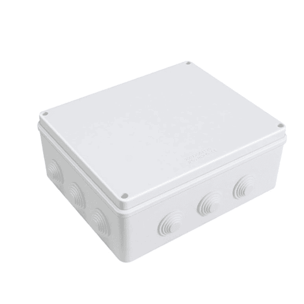 CAJA DE PASO O DERIVACION HERMETICO DE PVC 300X250X120 CON CONO 1