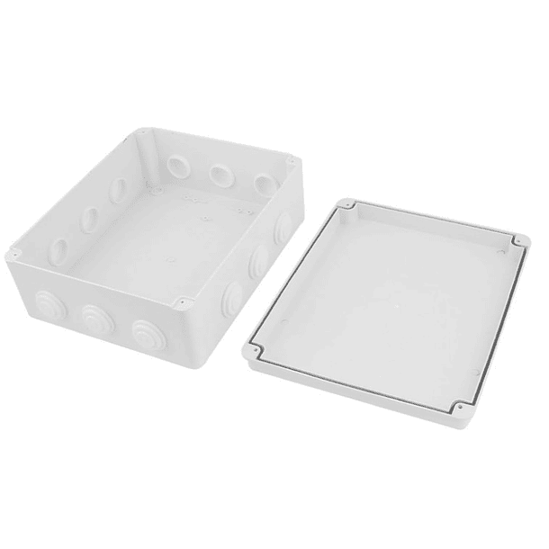 CAJA DE PASO O DERIVACION HERMETICO DE PVC 300X250X120 CON CONO 2
