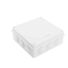 CAJA DE PASO O DERIVACION HERMETICO DE PVC 200X200X80 CON CONO 1