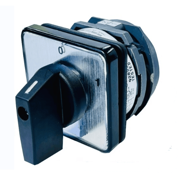 INTERRUPTOR O SELECTOR ROTATIVO 0-1, 2 POLOS, 16 AMP 1
