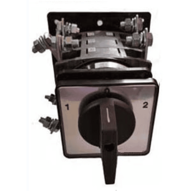 CONMUTADOR O SELECTOR 1-0-2, 4 POLOS, 100AMP 1