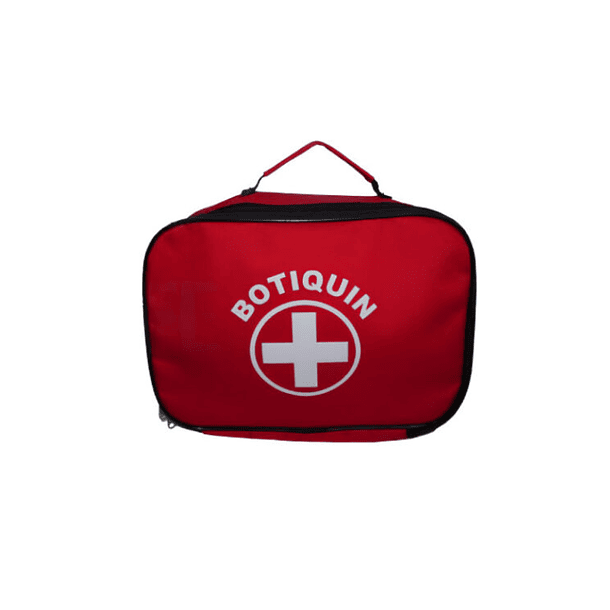 BOTIQUIN DE PRIMEROS AUXILIOS TIPO B CON ASA Y CIERRE DE CREMALLERA 