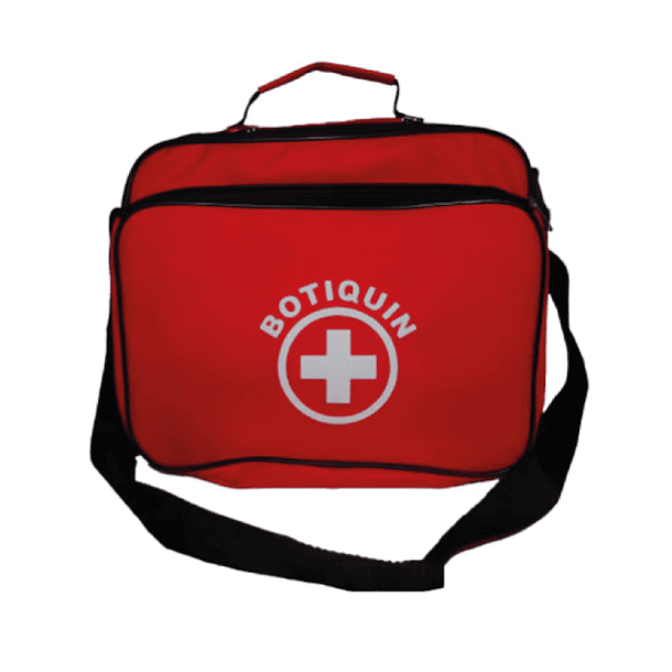 BOTIQUIN DE PRIMEROS AUXILIOS TIPO C CON ASA Y CIERRE DE CREMALLERA 