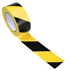 CINTA DELIMITADORA O SEÑALIZADORA INDUSTRIAL DE 5cm x33m AMARILLO CON NEGRO 1