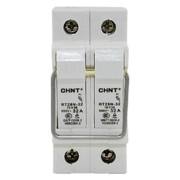 PROTECTOR DE FUSIBLE O PORTAFUSIBLE CILINDRICOS 2P PARA FUSIBLE 10X38Mm HASTA 32AMP 1