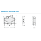 PROTECTOR DE FUSIBLE O PORTAFUSIBLE CILINDRICOS 2P PARA FUSIBLE 10X38Mm HASTA 32AMP 2