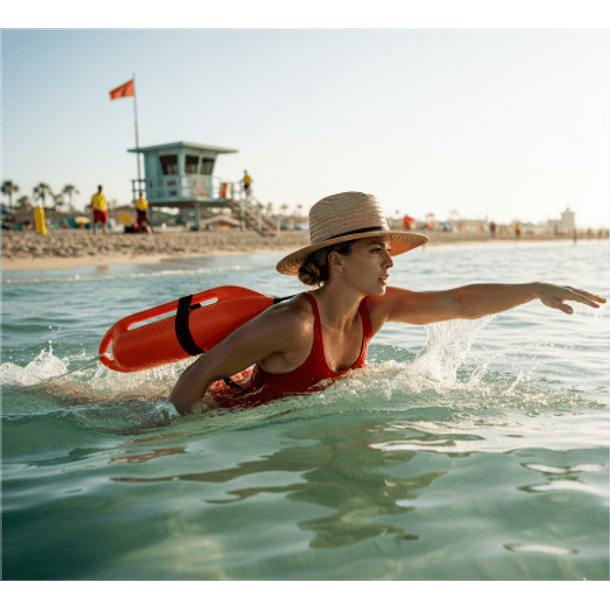 SALVAVIDAS FLOTADOR PARA RESCATE DE PVC AERODINAMICO PARA SOCORRISTAS 3
