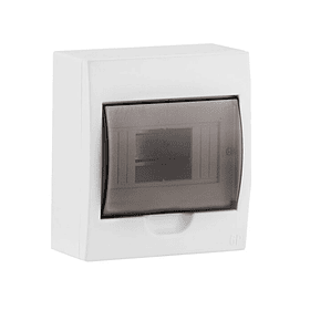 TABLERO O GABINETE ADOSABLE DE 2 A 6 POLOS PARA TERMICOS DE RIEL DIN, CON PUERTA-BORNERA.