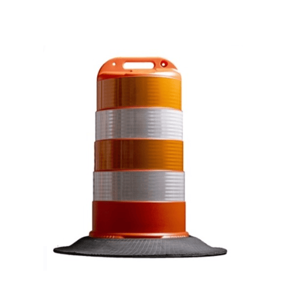 CONO DE SEGURIDAD VIAL O BARRIL VIAL O CILINDRO VIAL CON CINTA REFLECTIVA. 