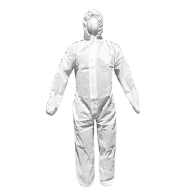 TRAJE O OVEROL DE PROTECCION DESECHABLE. (COLOR: BLANCO)