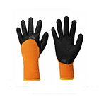 GUANTES ANTI CORTE PARA TRABAJO SUPER FLEX NARANJA Y NEGRO, TALLA 9 (PRECIO POR DOCENA) 1