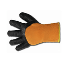 GUANTES ANTI CORTE PARA TRABAJO SUPER FLEX NARANJA Y NEGRO, TALLA 9 (PRECIO POR DOCENA) 2