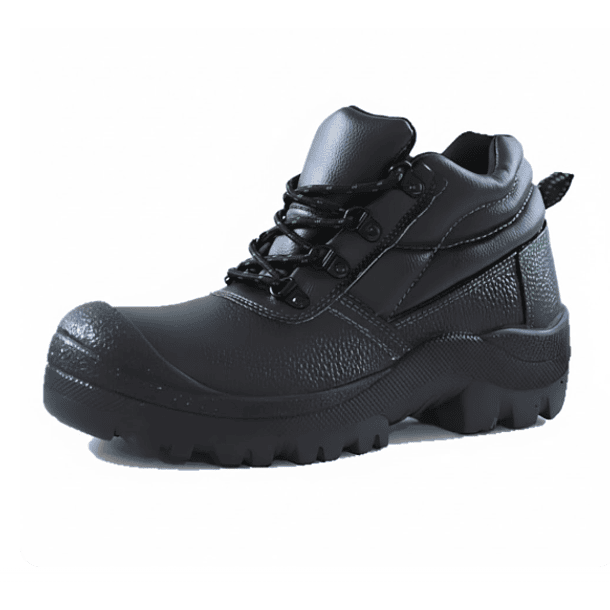 BOTIN DE CUERO DE SEGURIDAD C/PUNTA DE ACERO, USO INDUSTRIAL (TALLA 35-45). 
