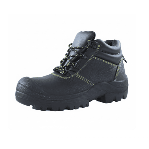 BOTIN DE CUERO DE SEGURIDAD C/PUNTA DE ACERO, USO INDUSTRIAL (TALLA 35-45). 